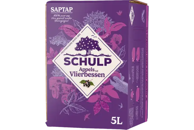 SapTap Appel-Vlierbes 5ltr kist 3 stuks